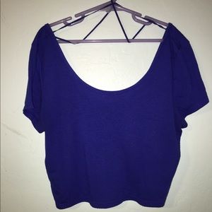 Royal Blue crop top from American Eagle